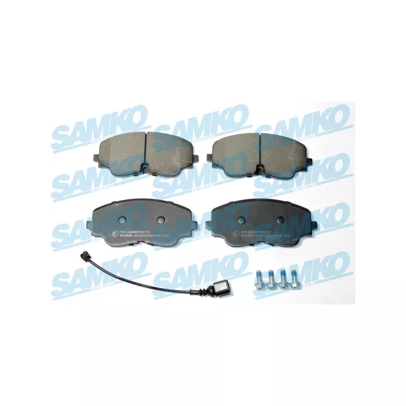 Jeu de 4 plaquettes de frein avant SAMKO 5SP2270A