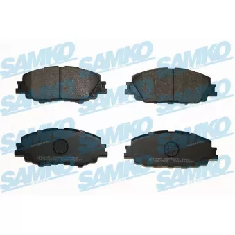 Jeu de 4 plaquettes de frein avant SAMKO