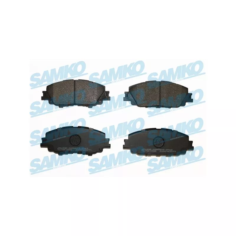 Jeu de 4 plaquettes de frein avant SAMKO 5SP2271