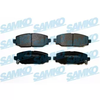Jeu de 4 plaquettes de frein arrière SAMKO