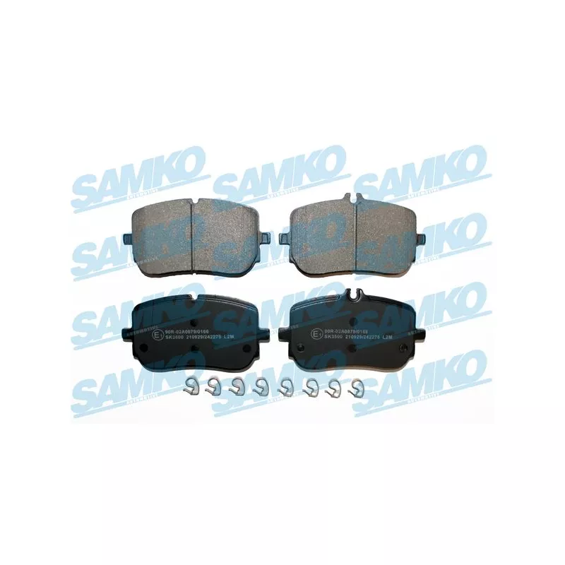 Jeu de 4 plaquettes de frein avant SAMKO 5SP2275