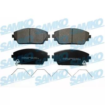 Jeu de 4 plaquettes de frein avant SAMKO