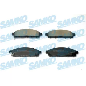 Jeu de 4 plaquettes de frein avant SAMKO