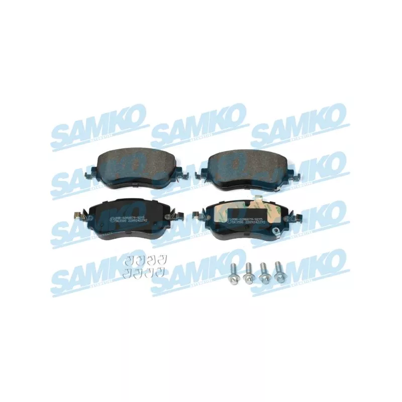 Jeu de 4 plaquettes de frein avant SAMKO 5SP2292