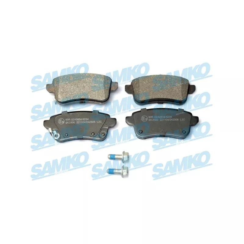 Jeu de 4 plaquettes de frein arrière SAMKO 5SP2306