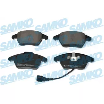 Jeu de 4 plaquettes de frein avant SAMKO