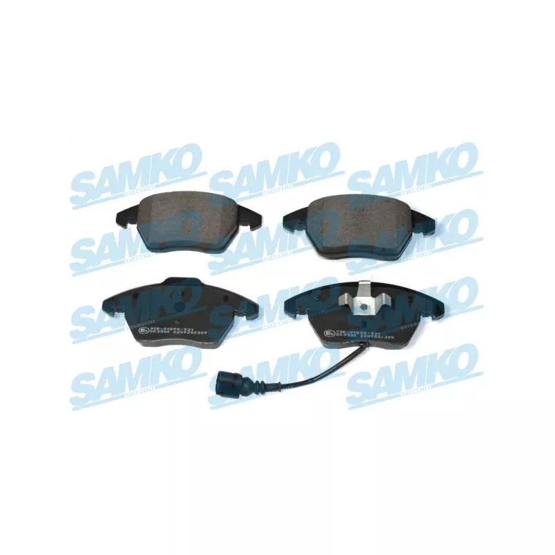 Jeu de 4 plaquettes de frein avant SAMKO 5SP2309