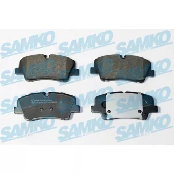 Jeu de 4 plaquettes de frein arrière SAMKO