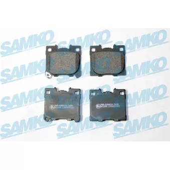 Jeu de 4 plaquettes de frein arrière SAMKO 5SP2320