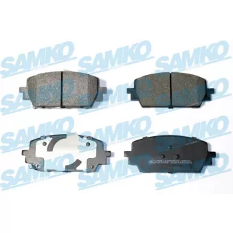 Jeu de 4 plaquettes de frein avant SAMKO