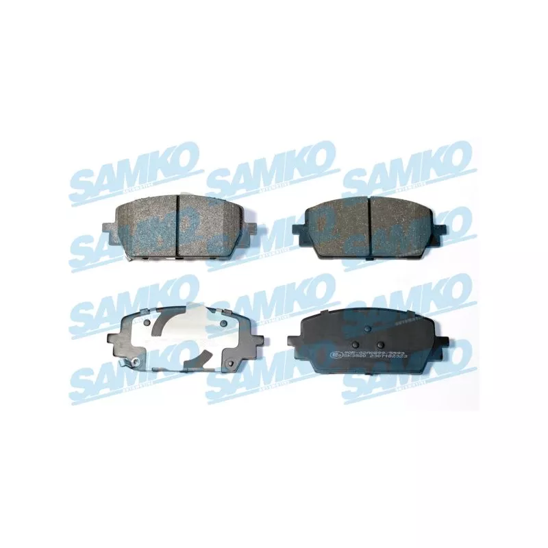 Jeu de 4 plaquettes de frein avant SAMKO 5SP2323
