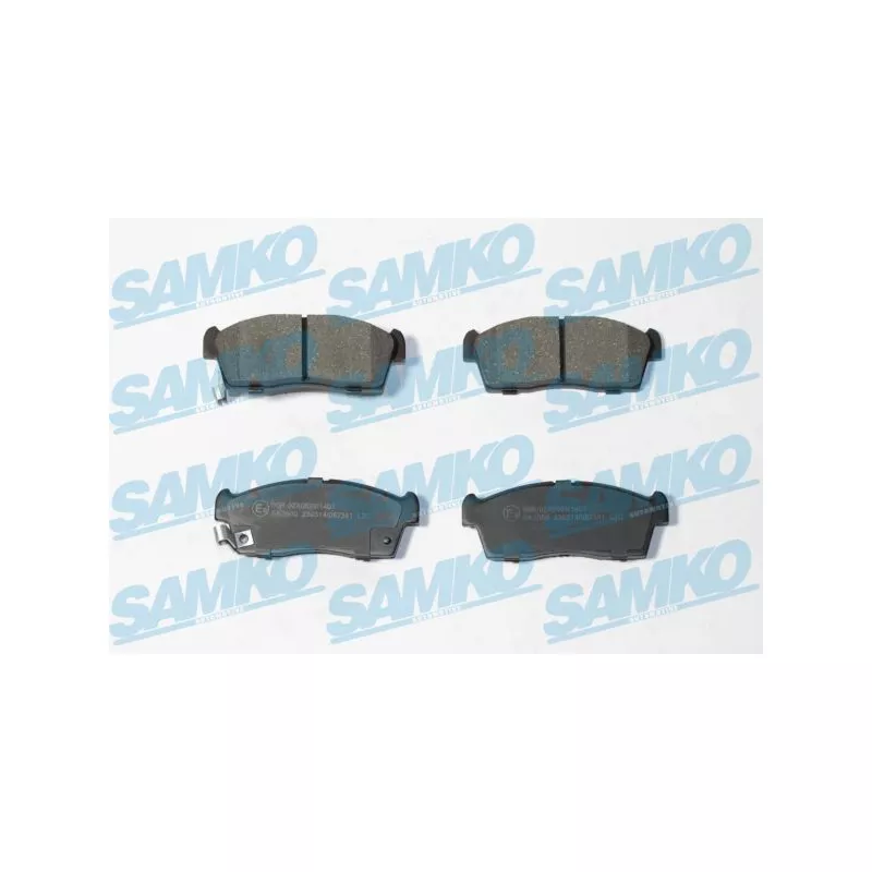 Jeu de 4 plaquettes de frein avant SAMKO 5SP2341
