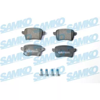 Jeu de 4 plaquettes de frein arrière SAMKO