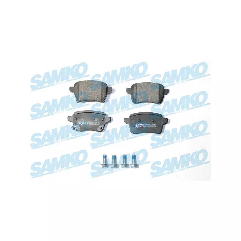 Jeu de 4 plaquettes de frein arrière SAMKO 5SP2343