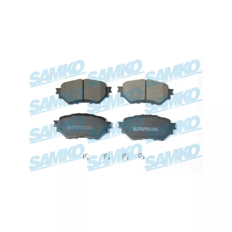 Jeu de 4 plaquettes de frein avant SAMKO 5SP2349