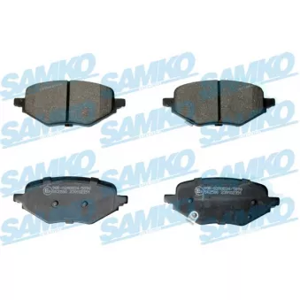 Jeu de 4 plaquettes de frein arrière SAMKO
