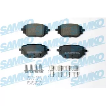 Jeu de 4 plaquettes de frein arrière SAMKO