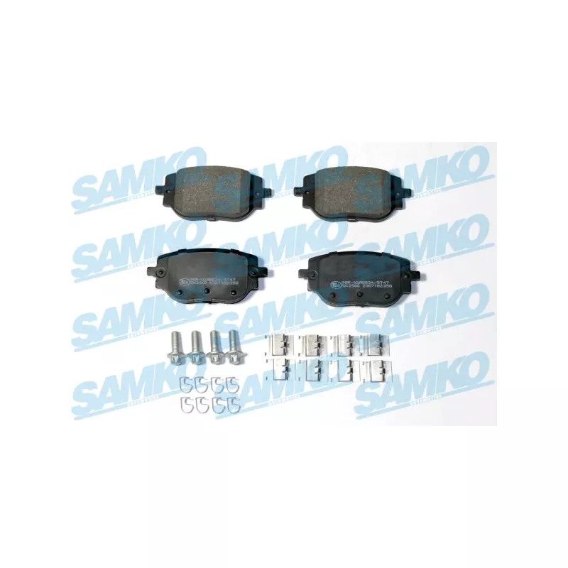 Jeu de 4 plaquettes de frein arrière SAMKO 5SP2358