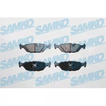 Jeu de 4 plaquettes de frein arrière SAMKO