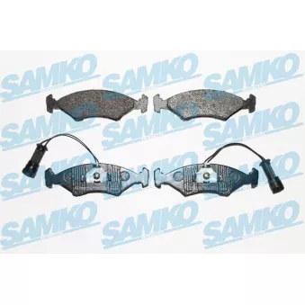 Jeu de 4 plaquettes de frein avant SAMKO