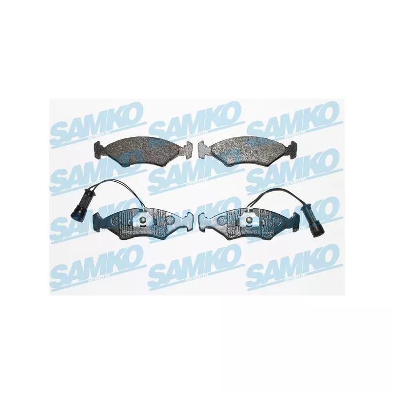 Jeu de 4 plaquettes de frein avant SAMKO 5SP242