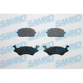 Jeu de 4 plaquettes de frein avant SAMKO