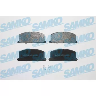 Jeu de 4 plaquettes de frein avant SAMKO