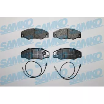 Jeu de 4 plaquettes de frein avant SAMKO