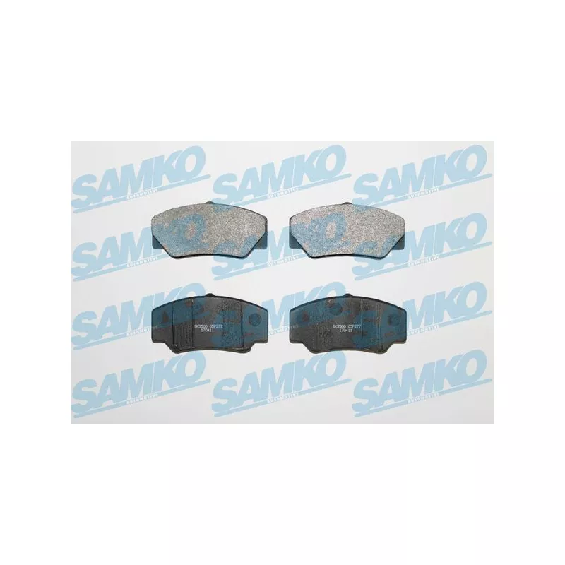Jeu de 4 plaquettes de frein avant SAMKO 5SP277