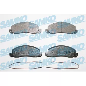 Jeu de 4 plaquettes de frein avant SAMKO
