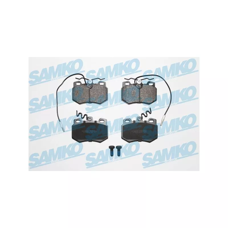 Jeu de 4 plaquettes de frein avant SAMKO 5SP282