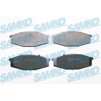 Jeu de 4 plaquettes de frein avant SAMKO