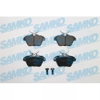 Jeu de 4 plaquettes de frein arrière SAMKO