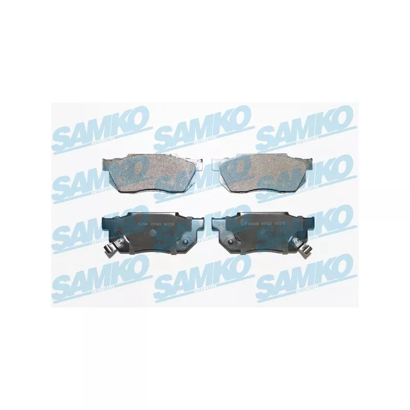 Jeu de 4 plaquettes de frein avant SAMKO 5SP322