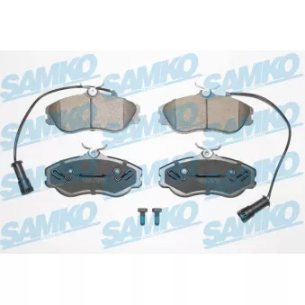 Jeu de 4 plaquettes de frein avant SAMKO