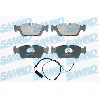 Jeu de 4 plaquettes de frein avant SAMKO 5SP331A