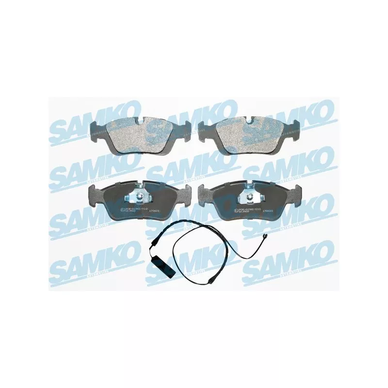 Jeu de 4 plaquettes de frein avant SAMKO 5SP331A