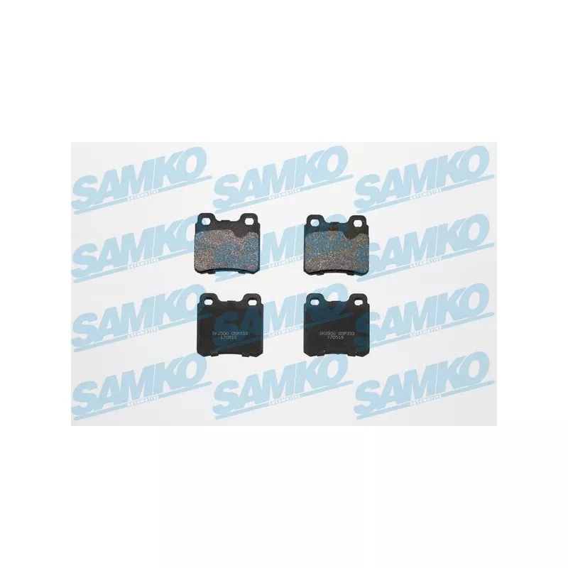Jeu de 4 plaquettes de frein arrière SAMKO 5SP333