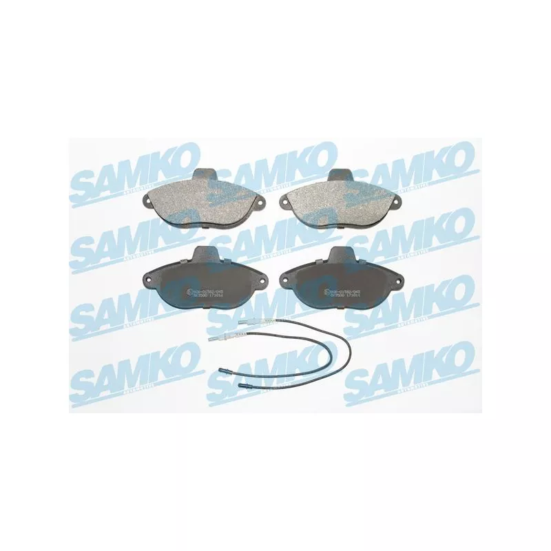 Jeu de 4 plaquettes de frein avant SAMKO 5SP346