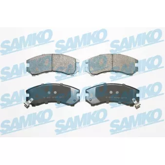 Jeu de 4 plaquettes de frein avant SAMKO