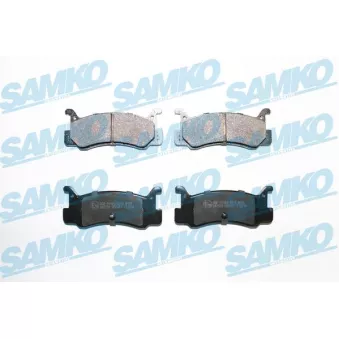 Jeu de 4 plaquettes de frein arrière SAMKO