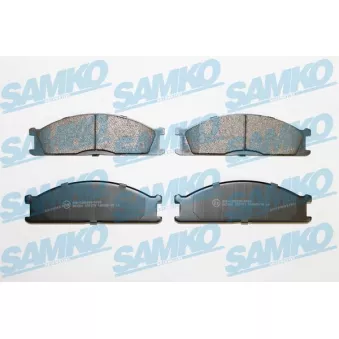 Jeu de 4 plaquettes de frein avant SAMKO