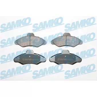 Jeu de 4 plaquettes de frein avant SAMKO