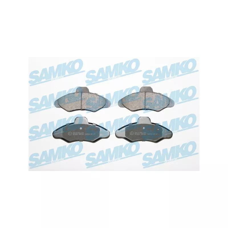 Jeu de 4 plaquettes de frein avant SAMKO 5SP383