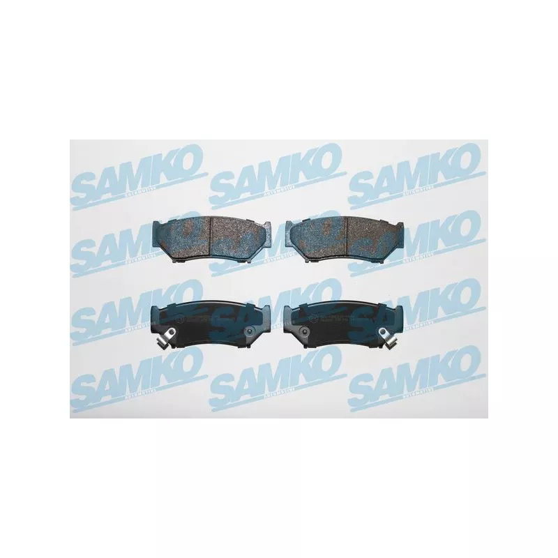 Jeu de 4 plaquettes de frein avant SAMKO 5SP396