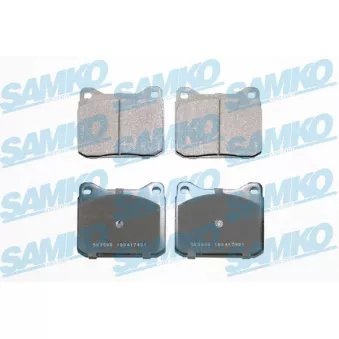 Jeu de 4 plaquettes de frein avant SAMKO