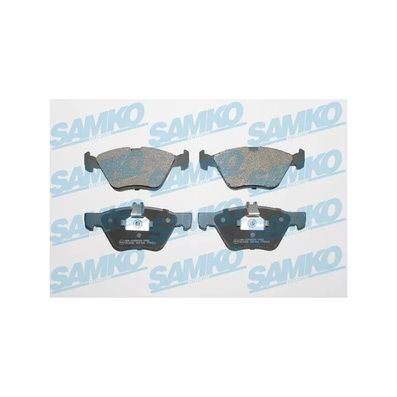 Jeu de 4 plaquettes de frein avant SAMKO 5SP406
