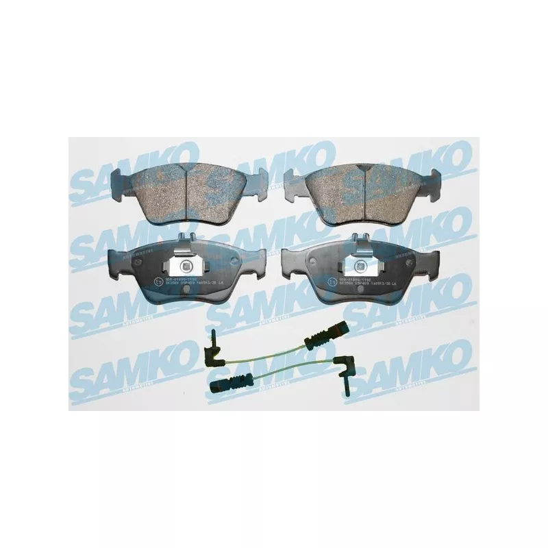 Jeu de 4 plaquettes de frein avant SAMKO 5SP409A