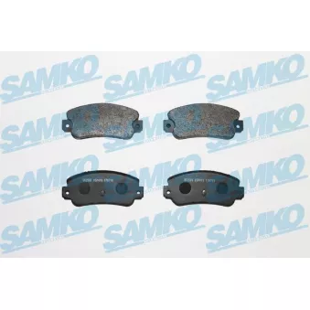 Jeu de 4 plaquettes de frein arrière SAMKO