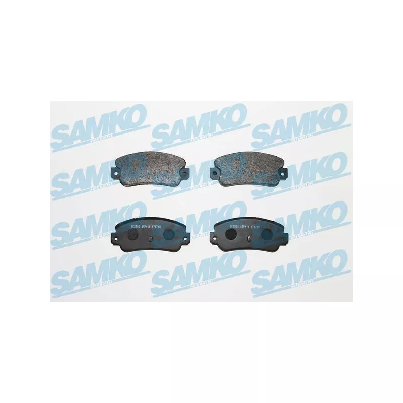 Jeu de 4 plaquettes de frein arrière SAMKO 5SP410